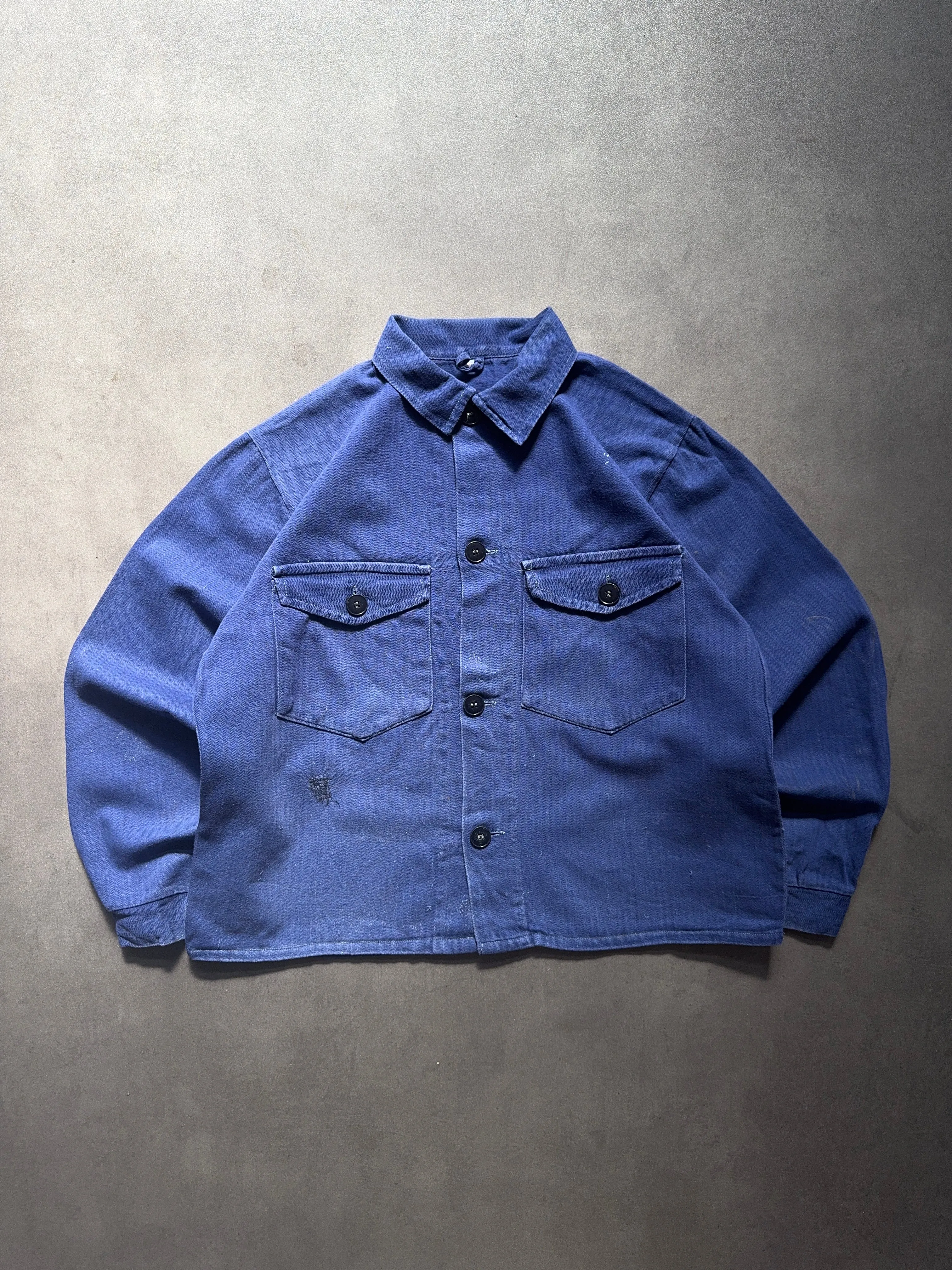 On-The-Go Style Anti Pilling Finish 1970s French Shirt (S)