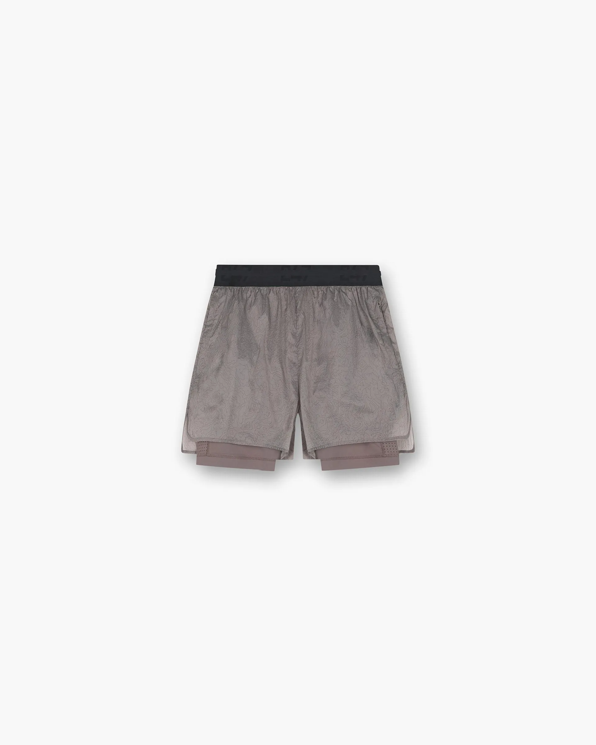247 Contour 2-In-1 Run Shorts - Pebble Casual Design