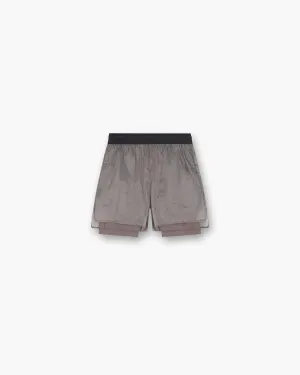 247 Contour 2-In-1 Run Shorts - Pebble Casual Design