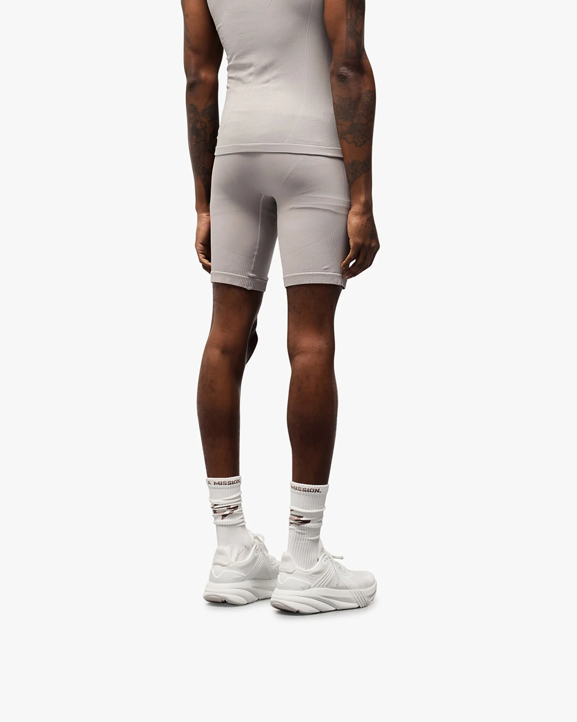 247 DNA Seamless Shorts - Titanium Lightweight Flex