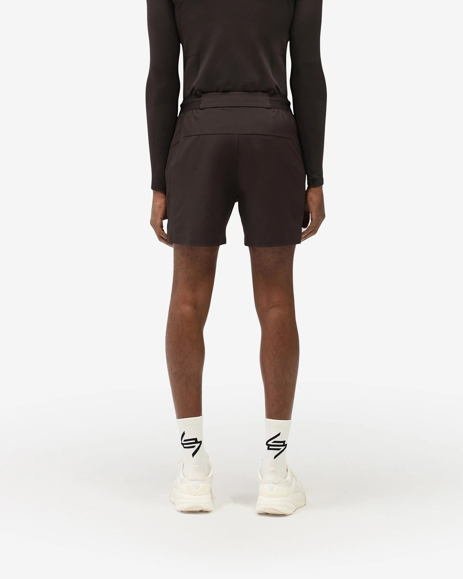 247 Trek Shorts - Chocolate Double Stitched Seams Stretch Woven Fabric