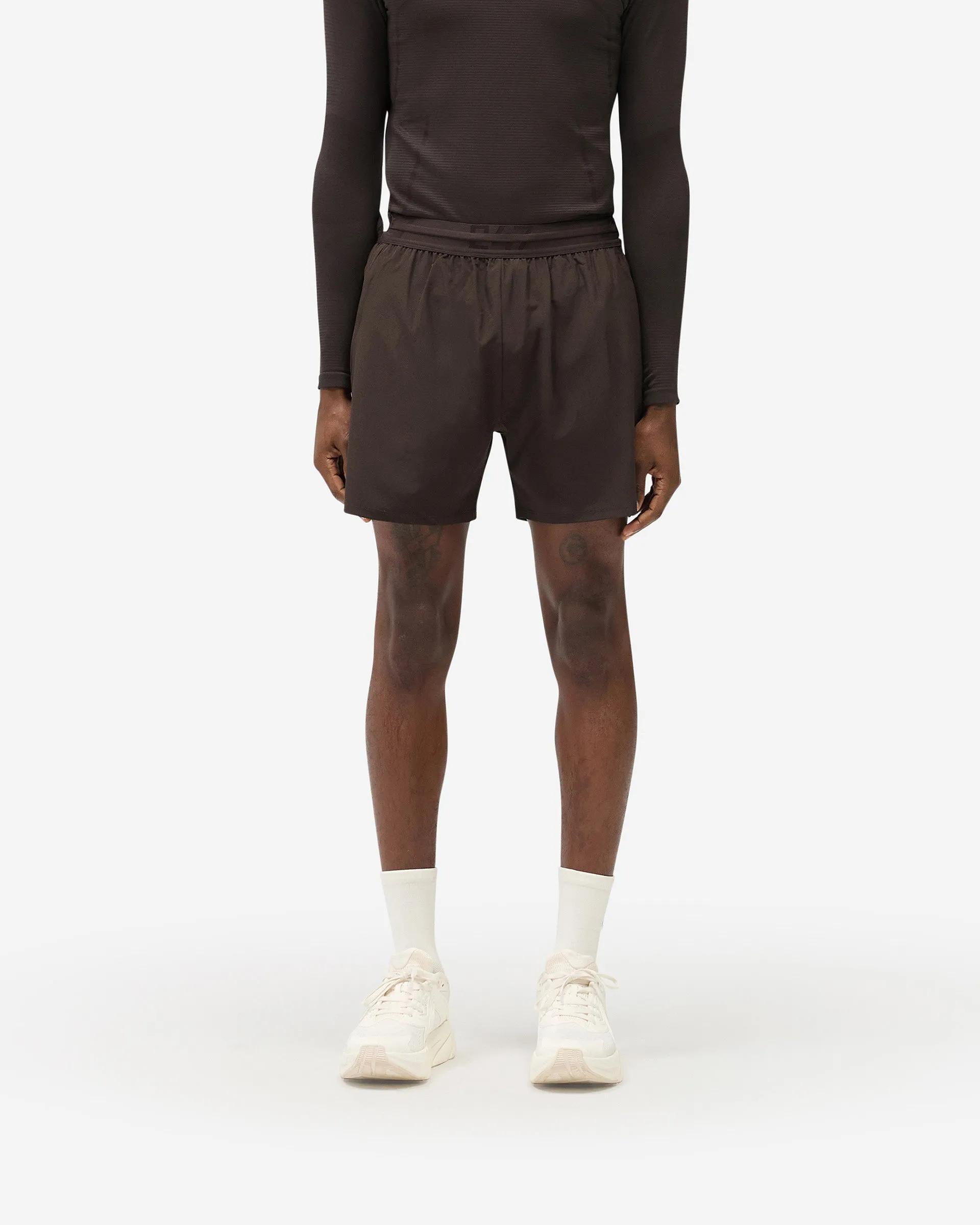 247 Trek Shorts - Chocolate Casual Flex Fit simple design