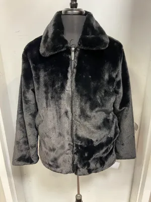 4338-BLAST BLUE MARTINI FUR JACKET I BLACK Timeless Fit Style