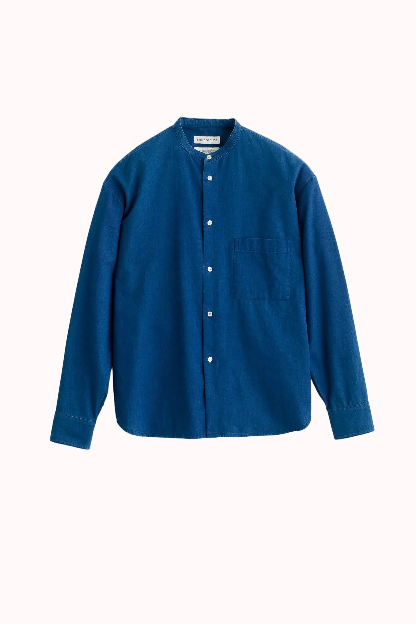 A Kind of Guise Seifur Cotton Shirt: Soft Indigo Odor Resistant