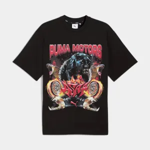 Valentine's Day A$AP Rocky x Puma Motorsport Mens Short Sleeve Shirt (Puma Black)