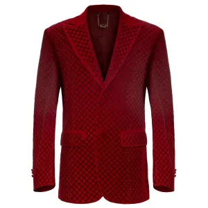 Opulent Outfit Blazer RED/BLACK Ultra Soft Brushed Interior