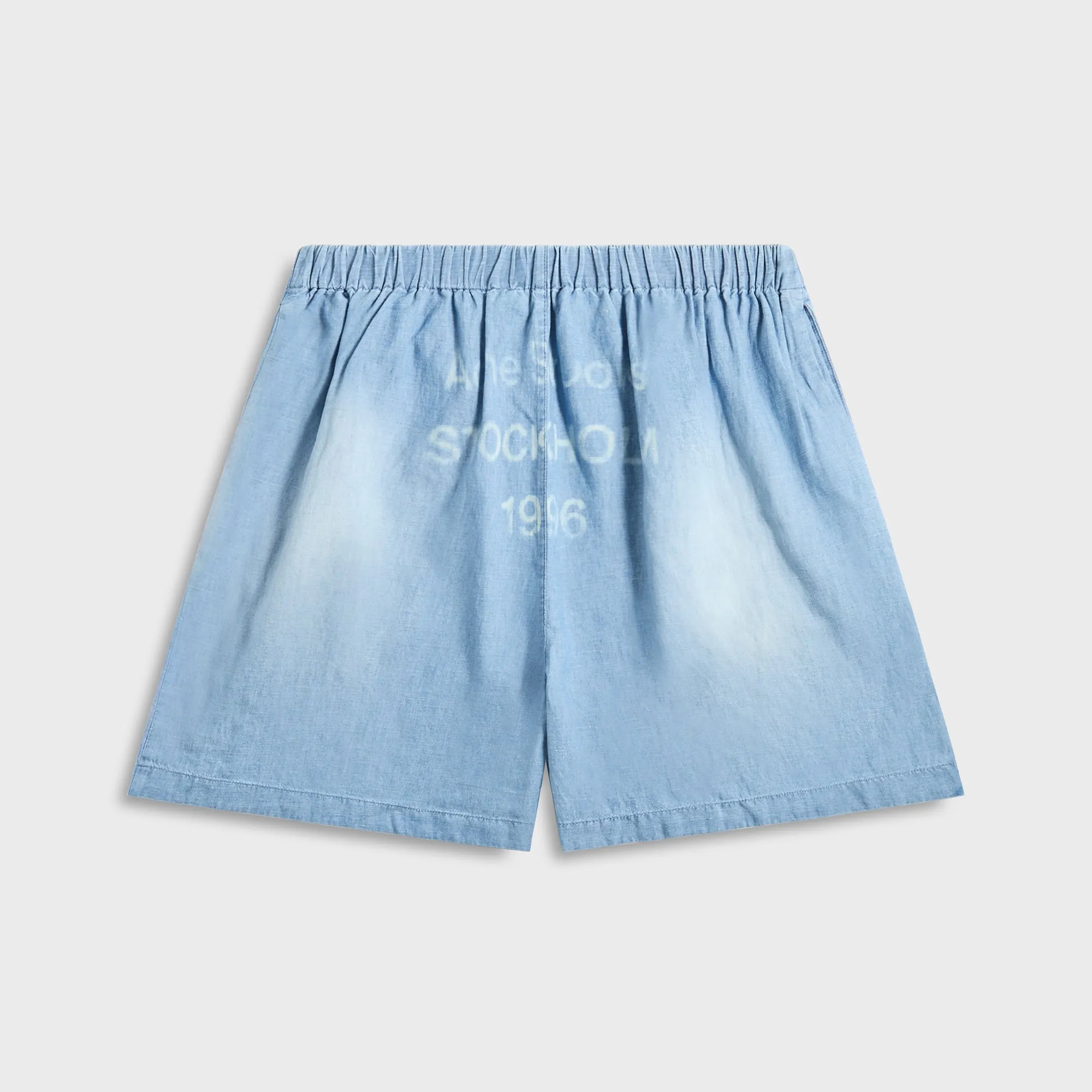 Acne Studios Woven Shorts - Mid Blue Modern Fit