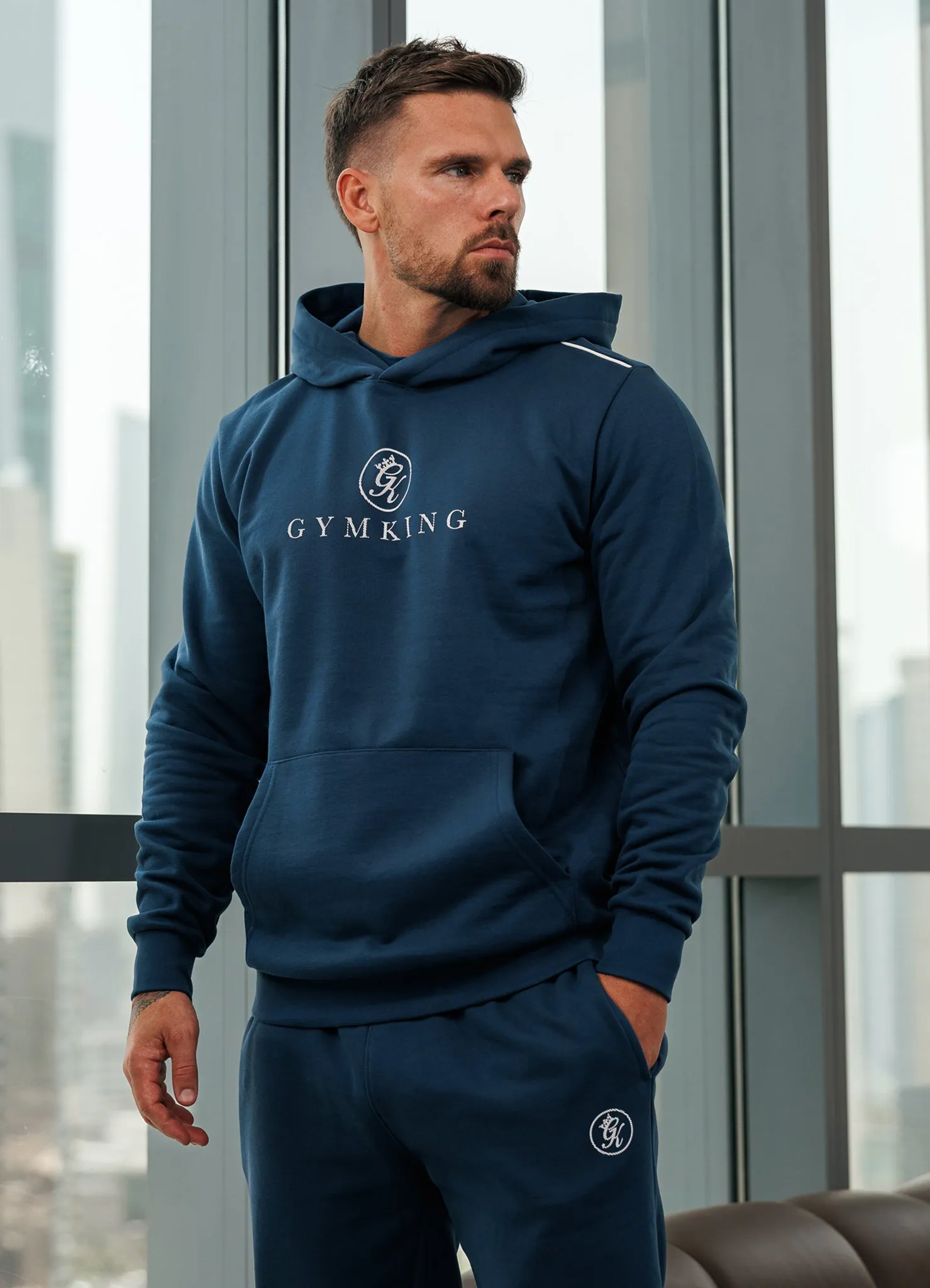 Gym King Pro V2 Hood - Moonlight Blue High-Quality Fabric