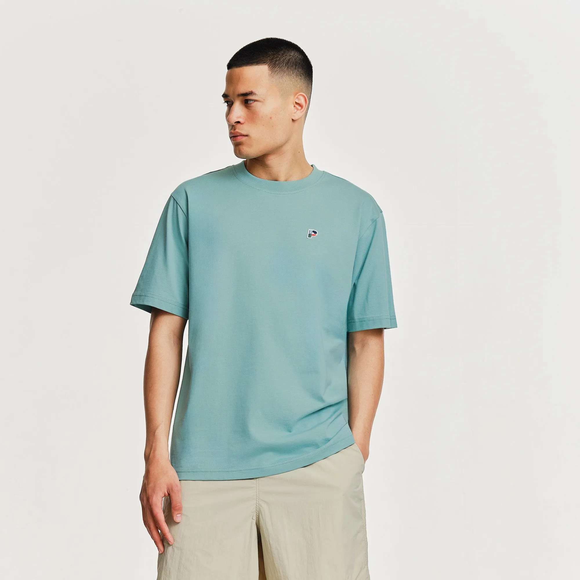 Breathable Layer Fit MicroPiqueKnit Adduco T-Shirt Sage Shore