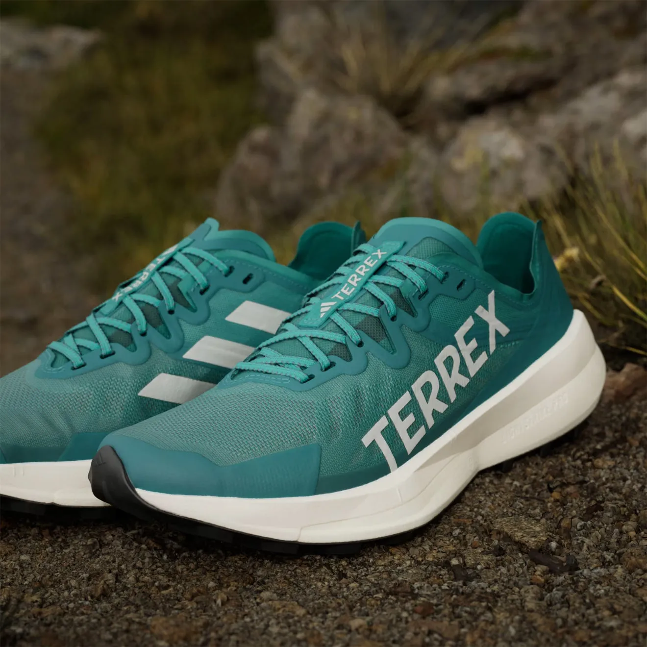 AI Path Adidas Terrex Agravic Speed Running Shoe Pure Teal / Grey One / Core Black