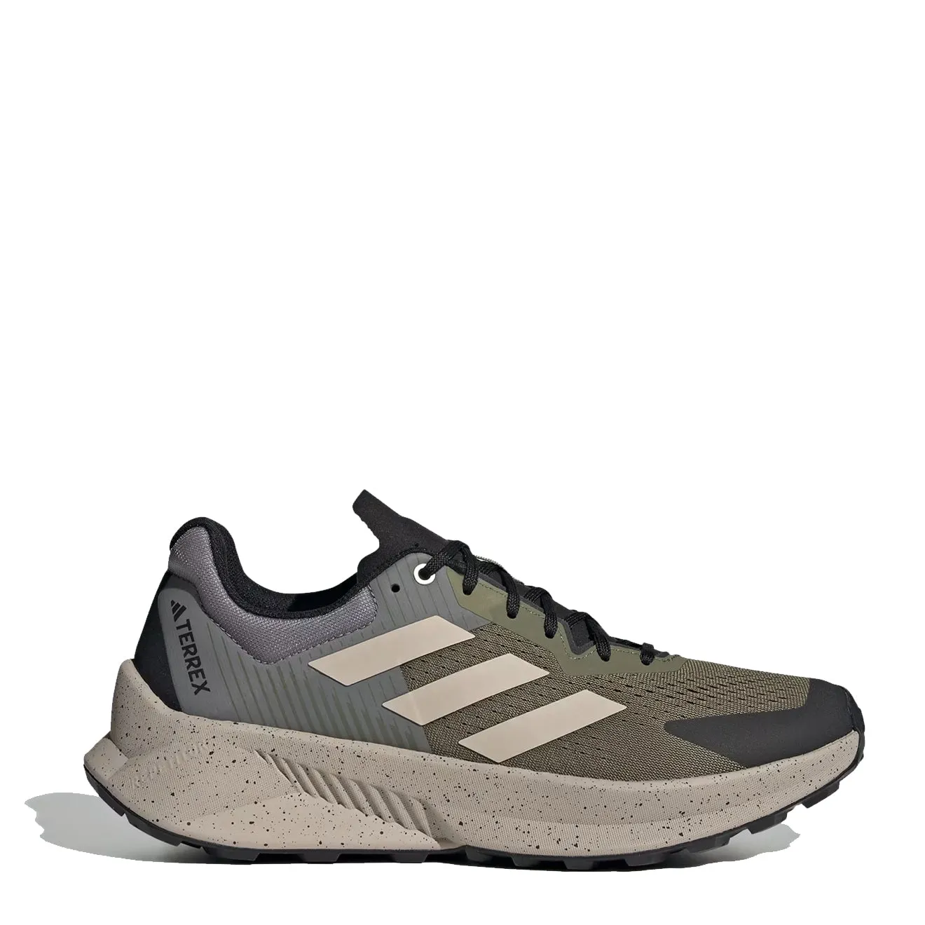 Adidas Terrex Soulstride Flow Trail Running Shoe Olive Strata / Wonder Beige / Charcoal Dream Walk