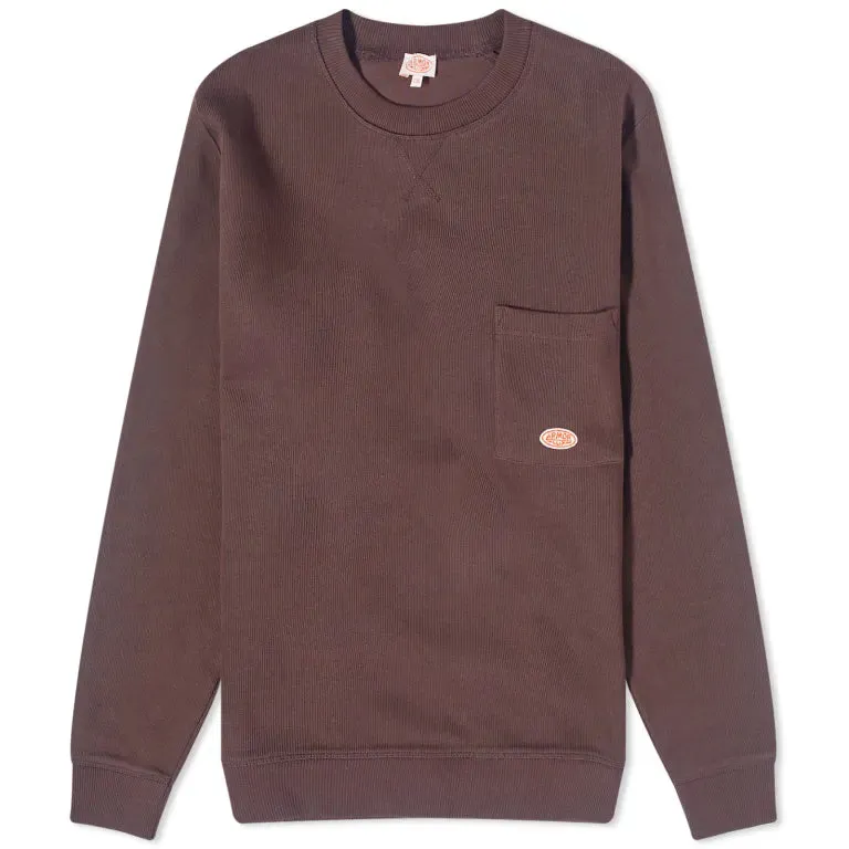 ID80024-Armor Lux Brown Pocket Sweatshirt product eco friendliness level