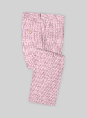 Packable design Solbiati Gingham Pink Seersucker Pants
