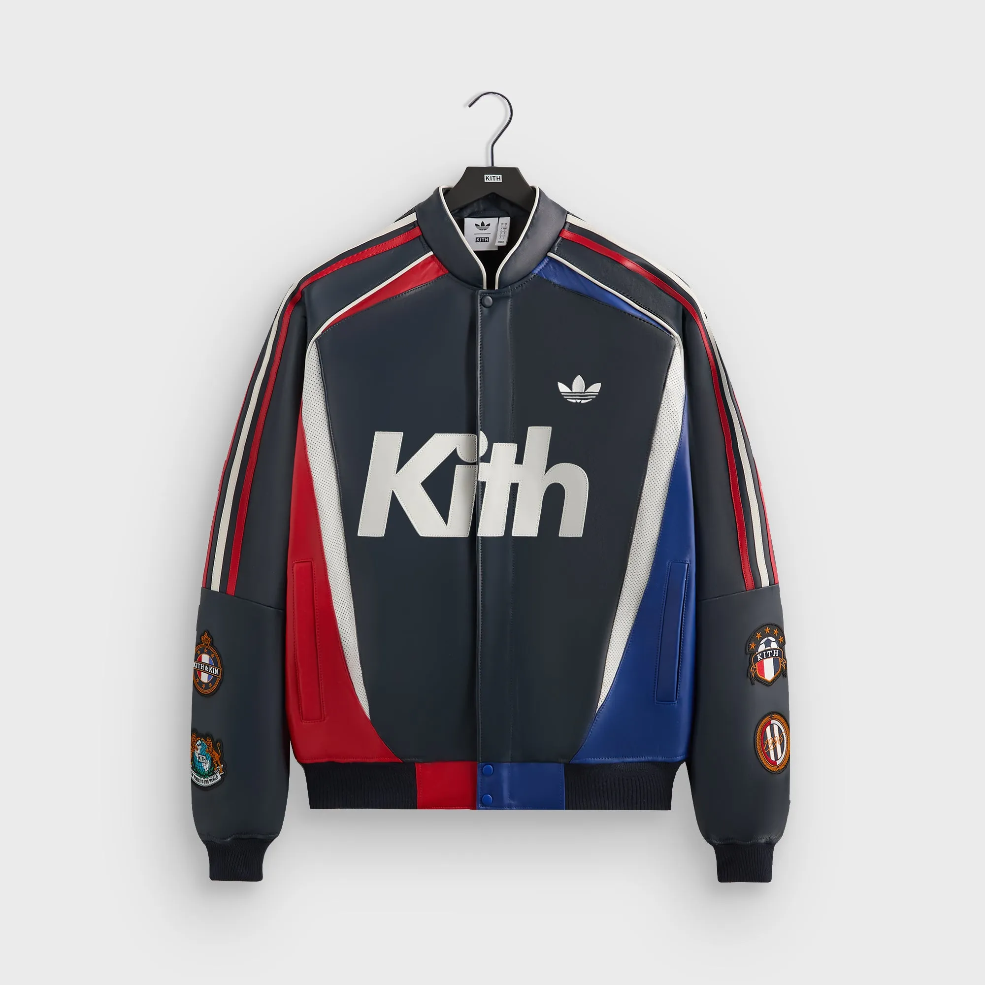 Kith for adidas Football Bomber Jacket - Legend Ink Easy Layering Breathable Lining Design
