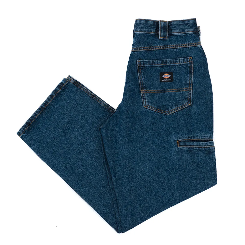 Compression Fit Weekend Ready Mike Anderson Loose Fit Jeans (Stonewash Indigo Blue)