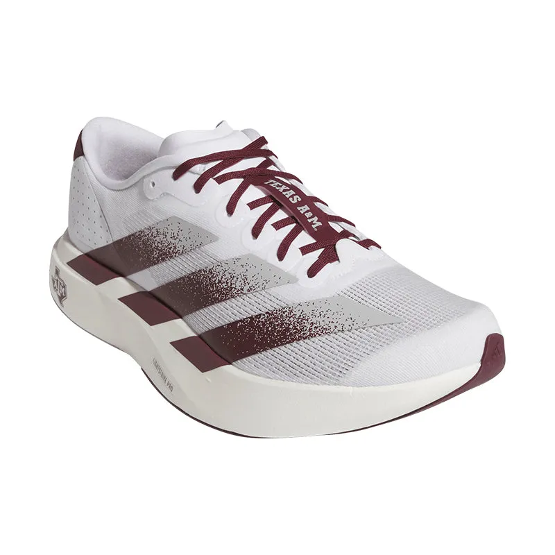Men's Adizero EVO SL Texas A&M White/Maroon Gift Idea Pressure Relief Channels
