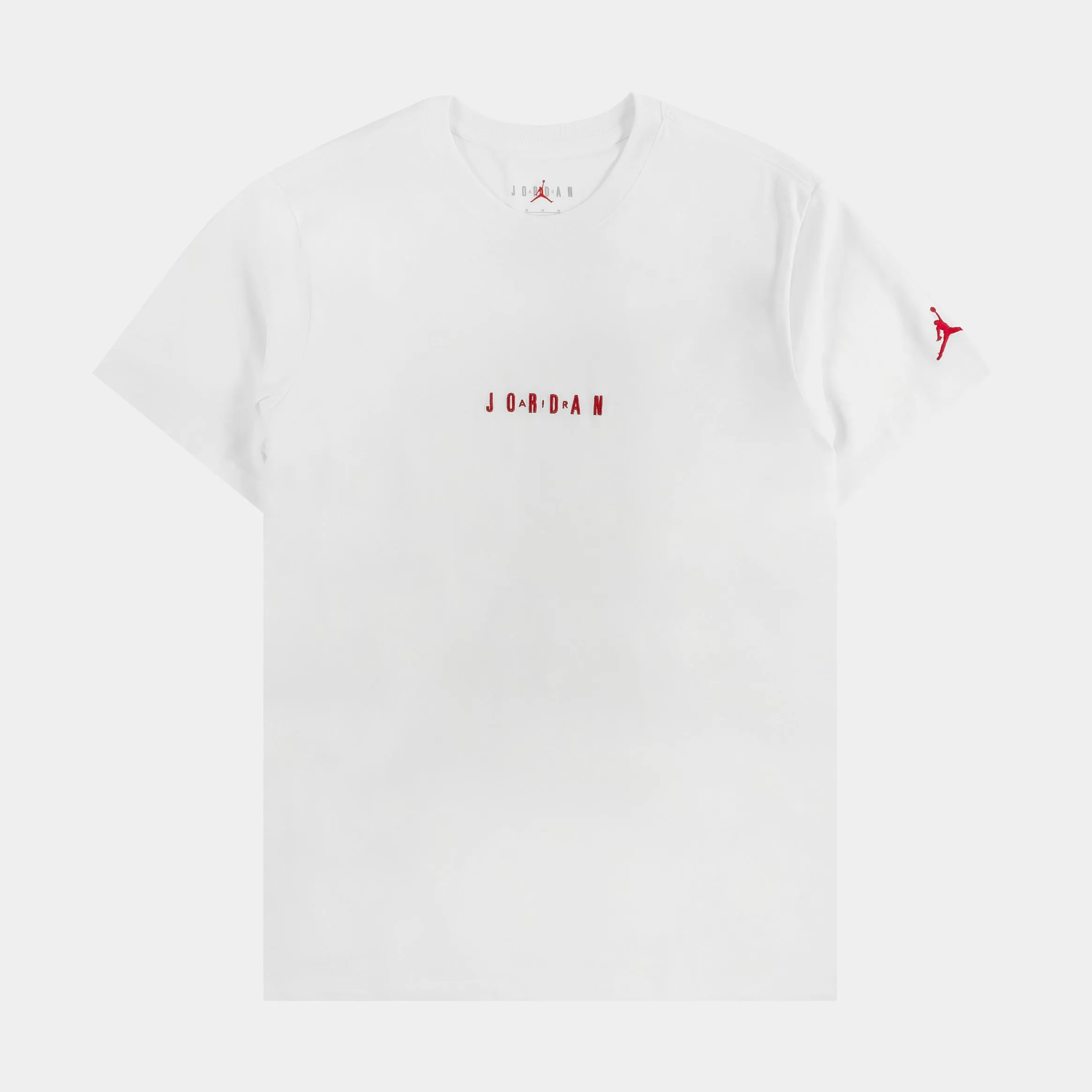 Air EMB Crew Mens Short Sleeve Shirt (White) Comfy Layering