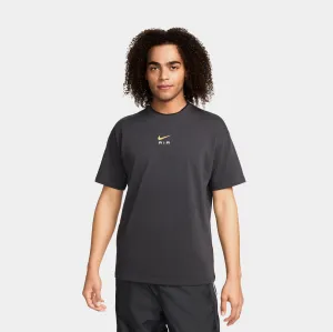 Air Fit Mens Short Sleeve Shirt (Grey/Gold) Cozy Performance FunctionalPockets