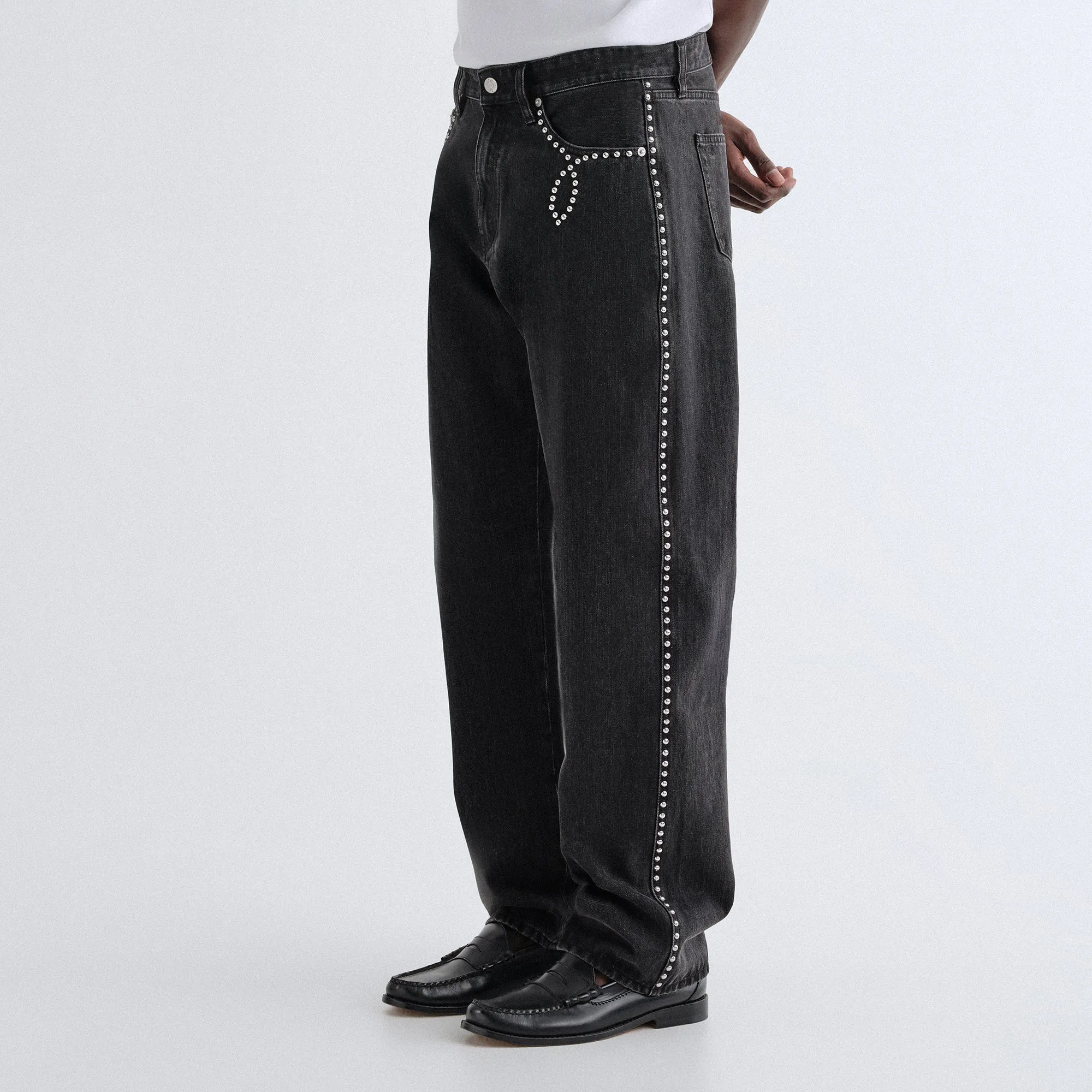 Kith Studded Denim Webster Chill - Xavier Wash comfortable length