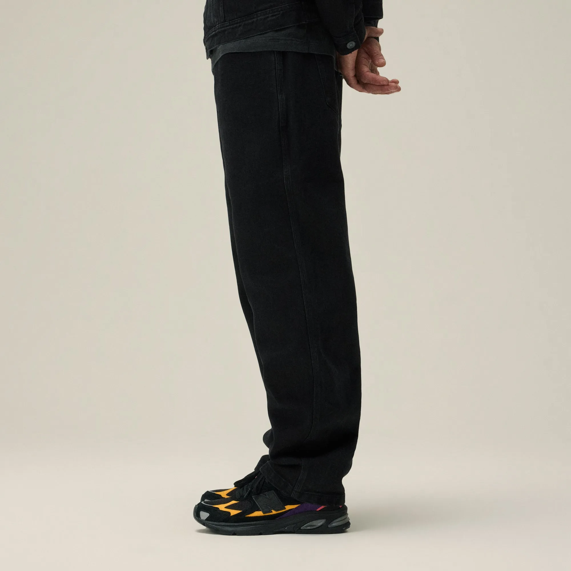 Standard Piece Kith Centre Straight Jean - Black