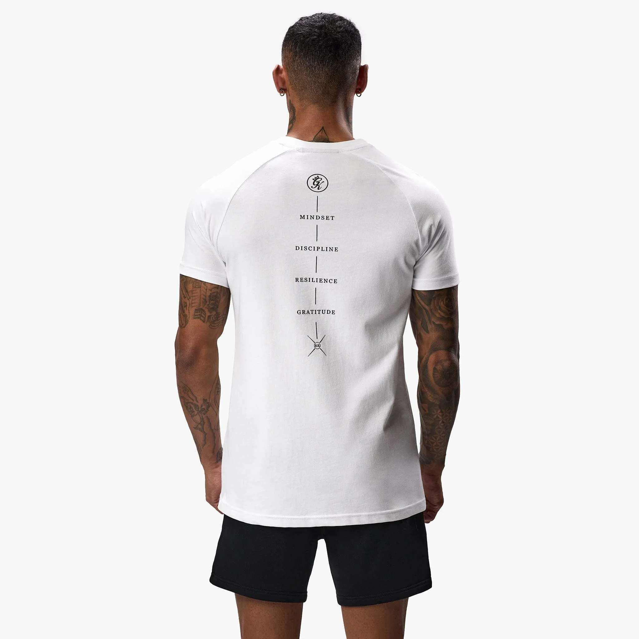 Chic Vibe Gym King Stoic Tee - White