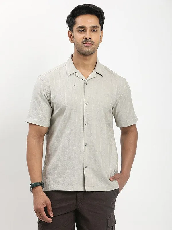 Men Solid Half Sleeve Cotton Shirt Travel Essential