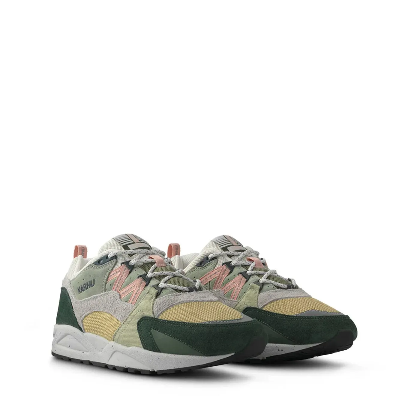 Dual Density Foam Layers Karhu Fusion 2.0 Trainer Darkest Spruce / Cameo Rose