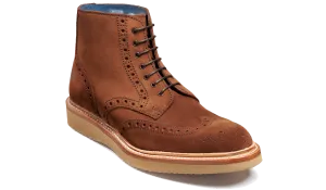 Terry - Old Snuff Suede Wingtip Design Durable Feel