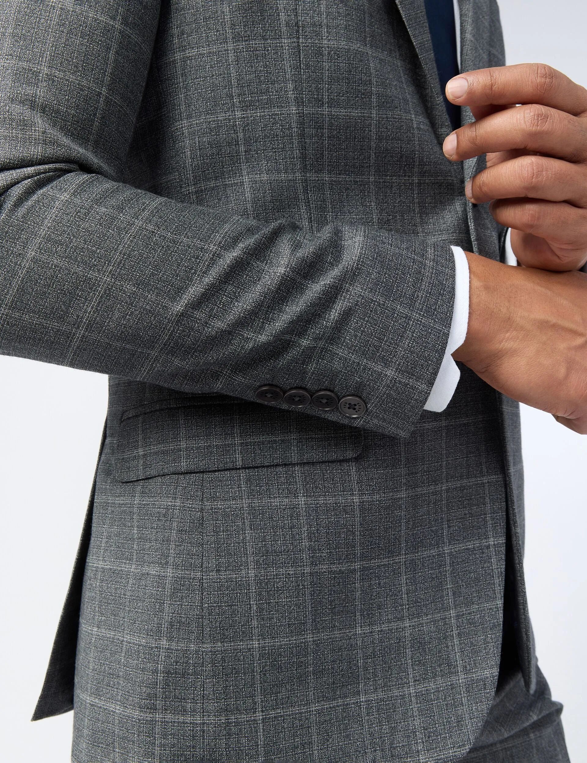 HILSONJ | CHARCOAL QuickDryMaterial Wind Resistant Fabric