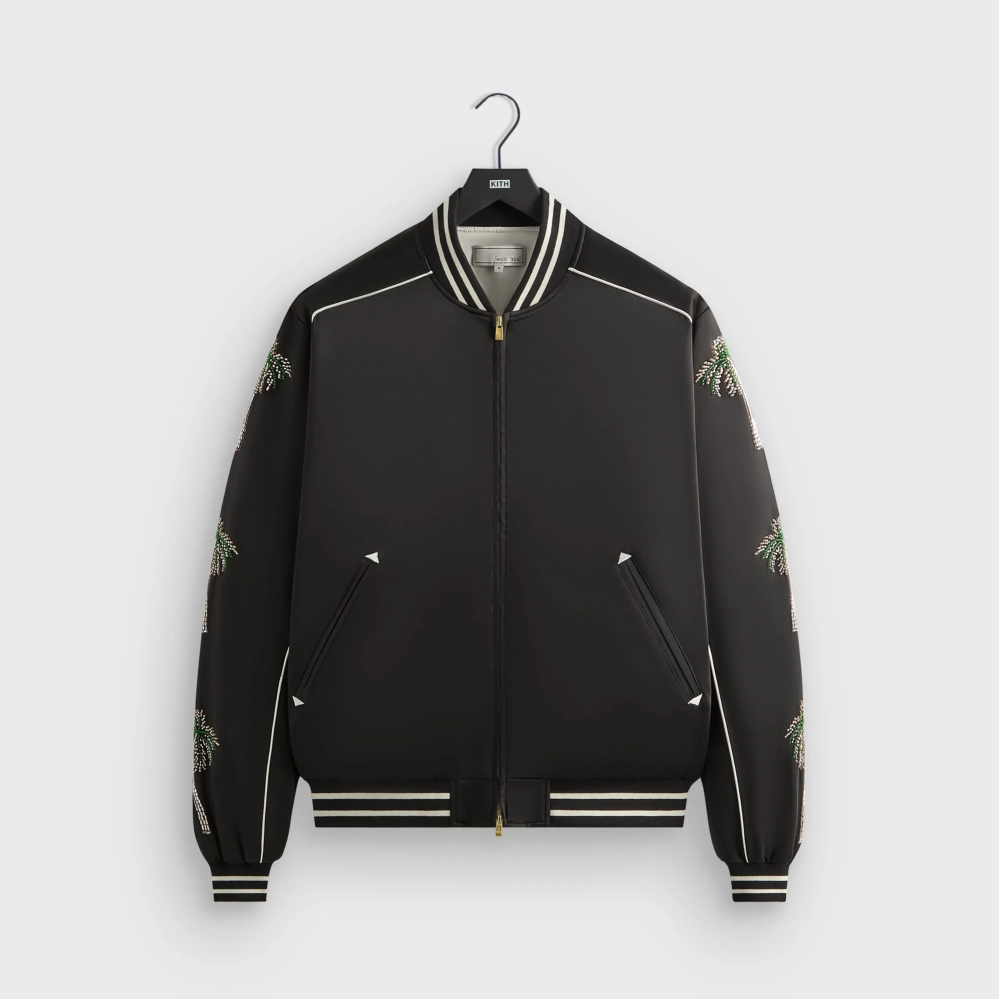 Anti Static Finish &Kin Vance Satin Bomber Jacket - Black