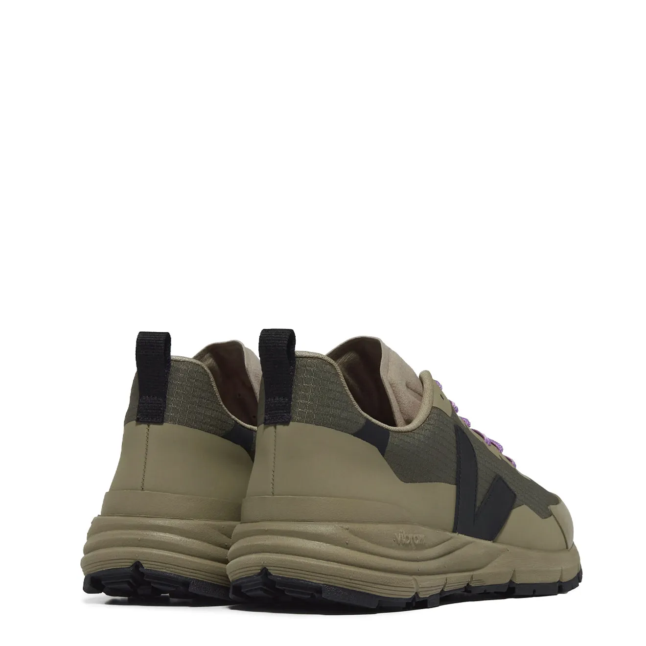 Veja Dekkan Ripstop Trainer Kaki Black Young Mood Smooth zipper closure