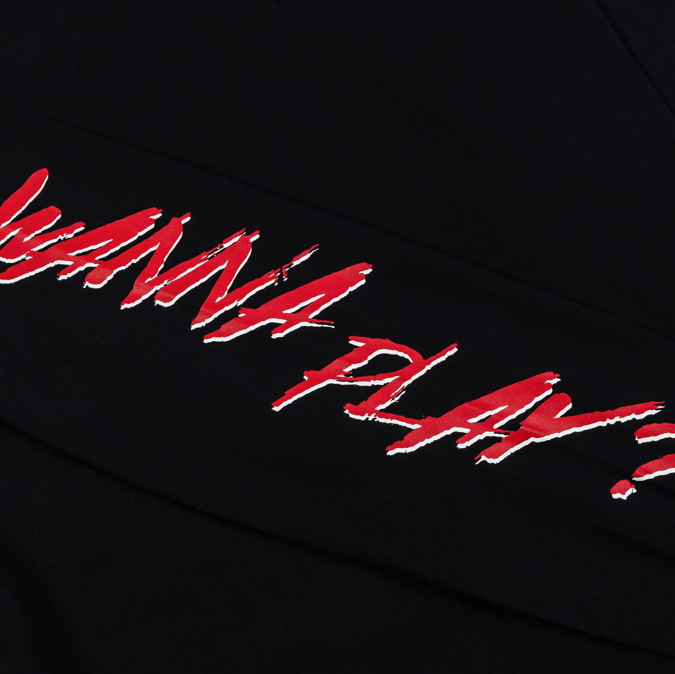 SP x Chucky Wanna Play Mens Long Sleeve Shirt (Black/Red) High Density Knit Non Restrictive Silhouette