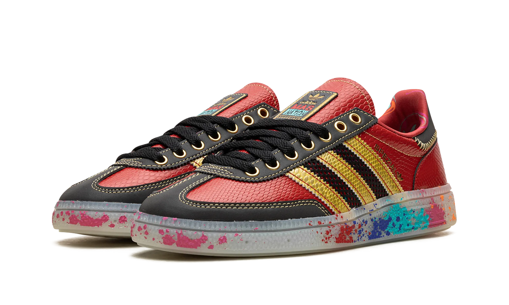 Handball Spezial "S.E.E.D. - Scarlet Gold Paint Splatter" Low Profile Fit