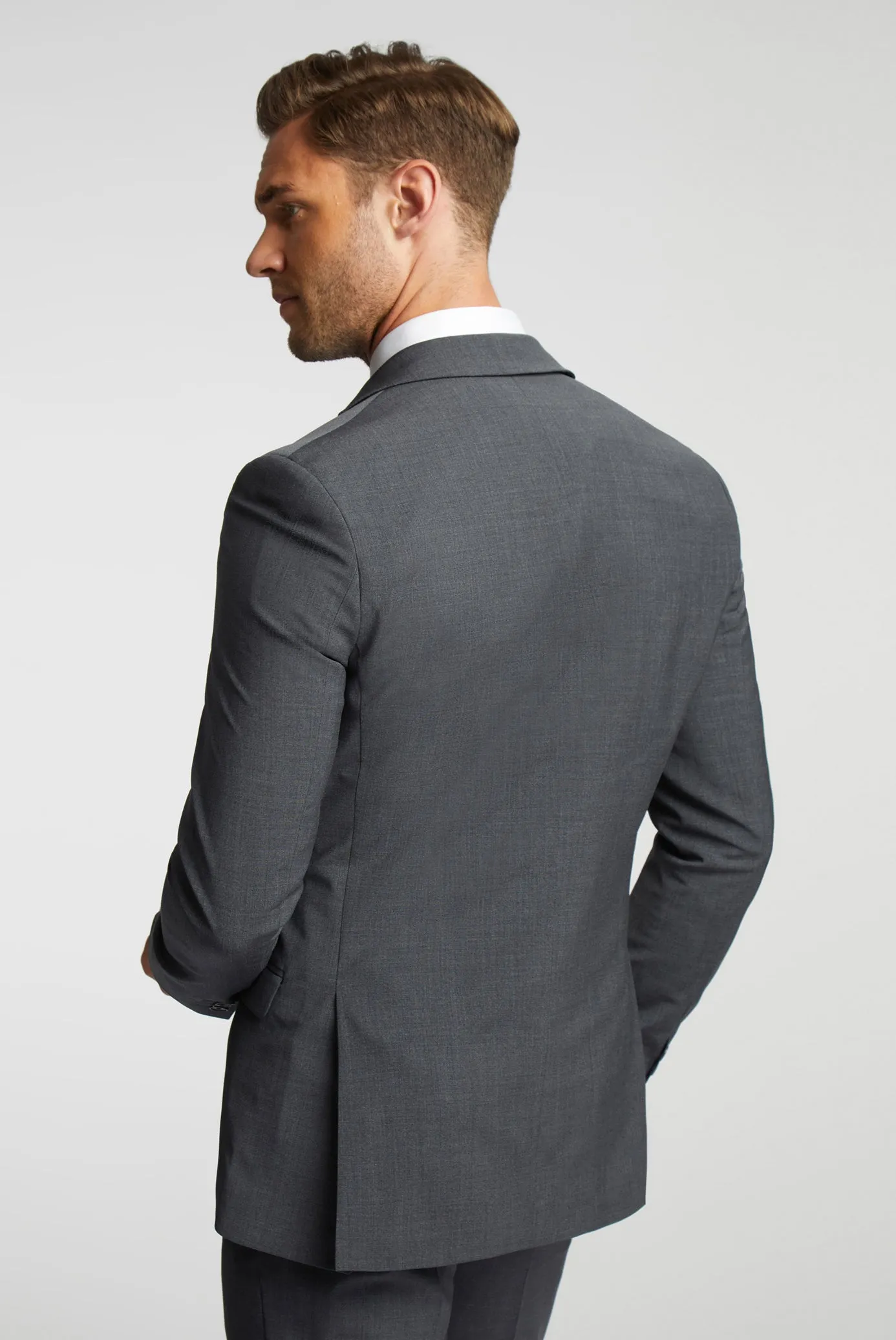 Easy Layering Reinforced Collar Structure PANAMA SLIM JS | CHARCOAL