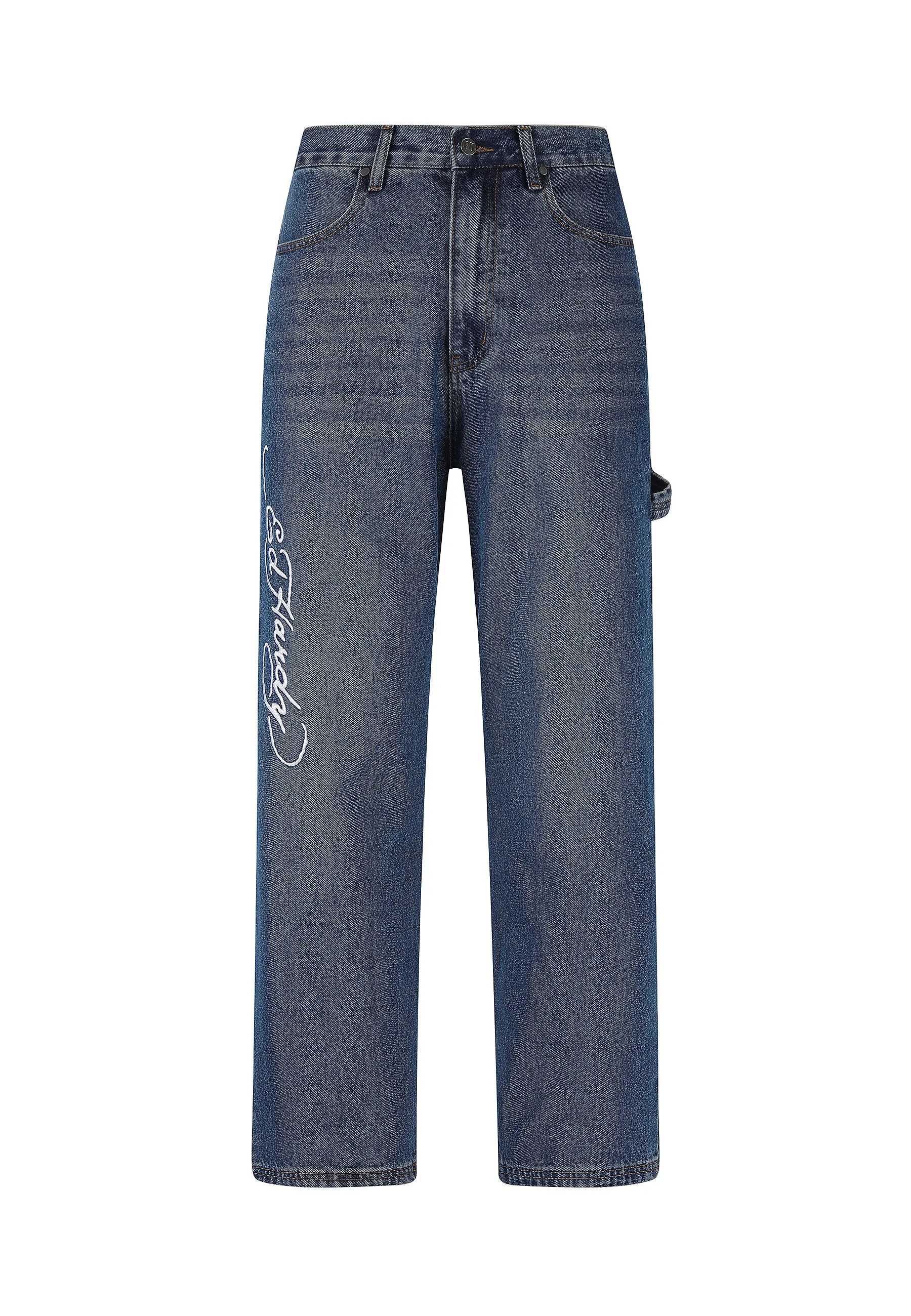Mens Snake & Panther Carpenter Denim Trousers Jeans - Indigo Season Ready tailored look