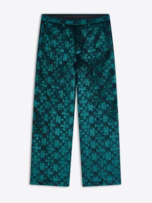 Cropped jacquard pants Sporty Design