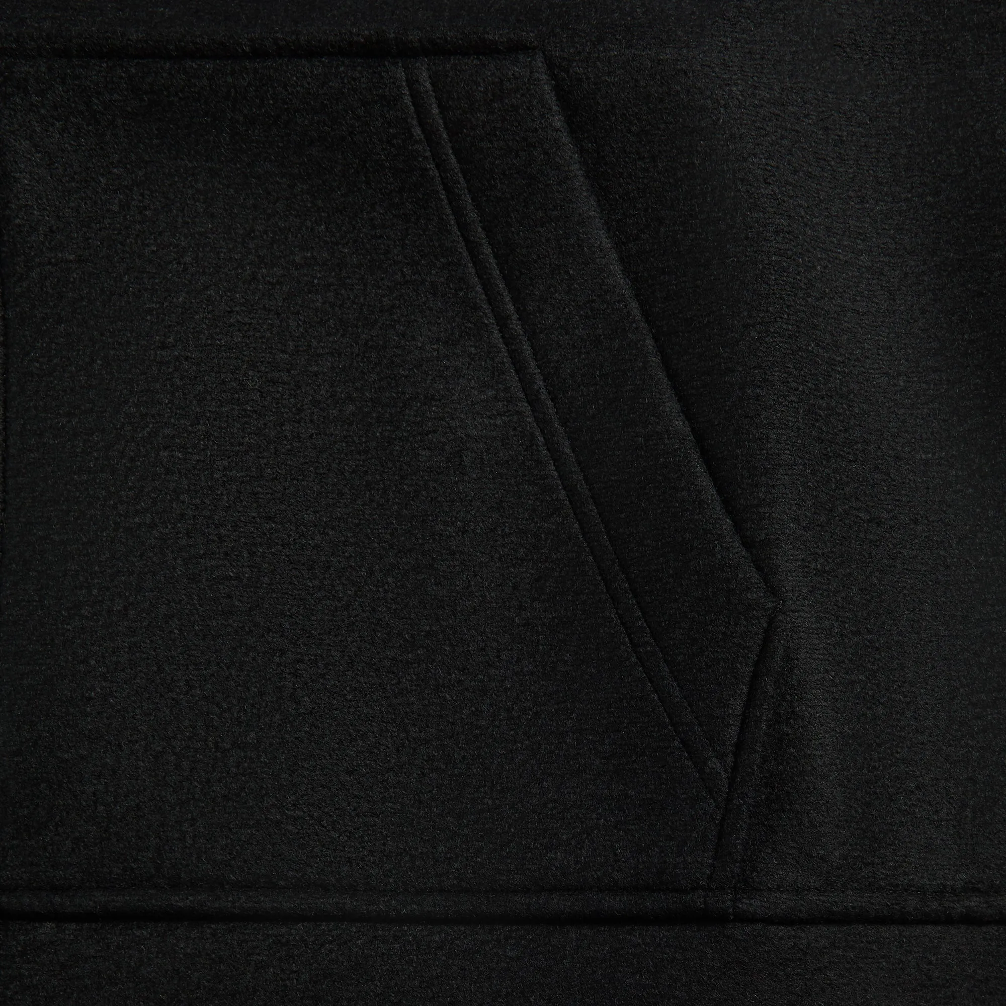 A.P.C. Alvin Sweatshirt - Black Modern Drop Tail Hem Noise Reducing Hardware