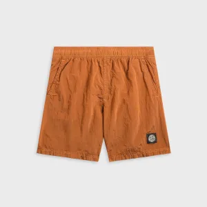 Stretch Woven Fabric skateboarding outfit Stone Island Nylon Metal Swim Short - Arancio