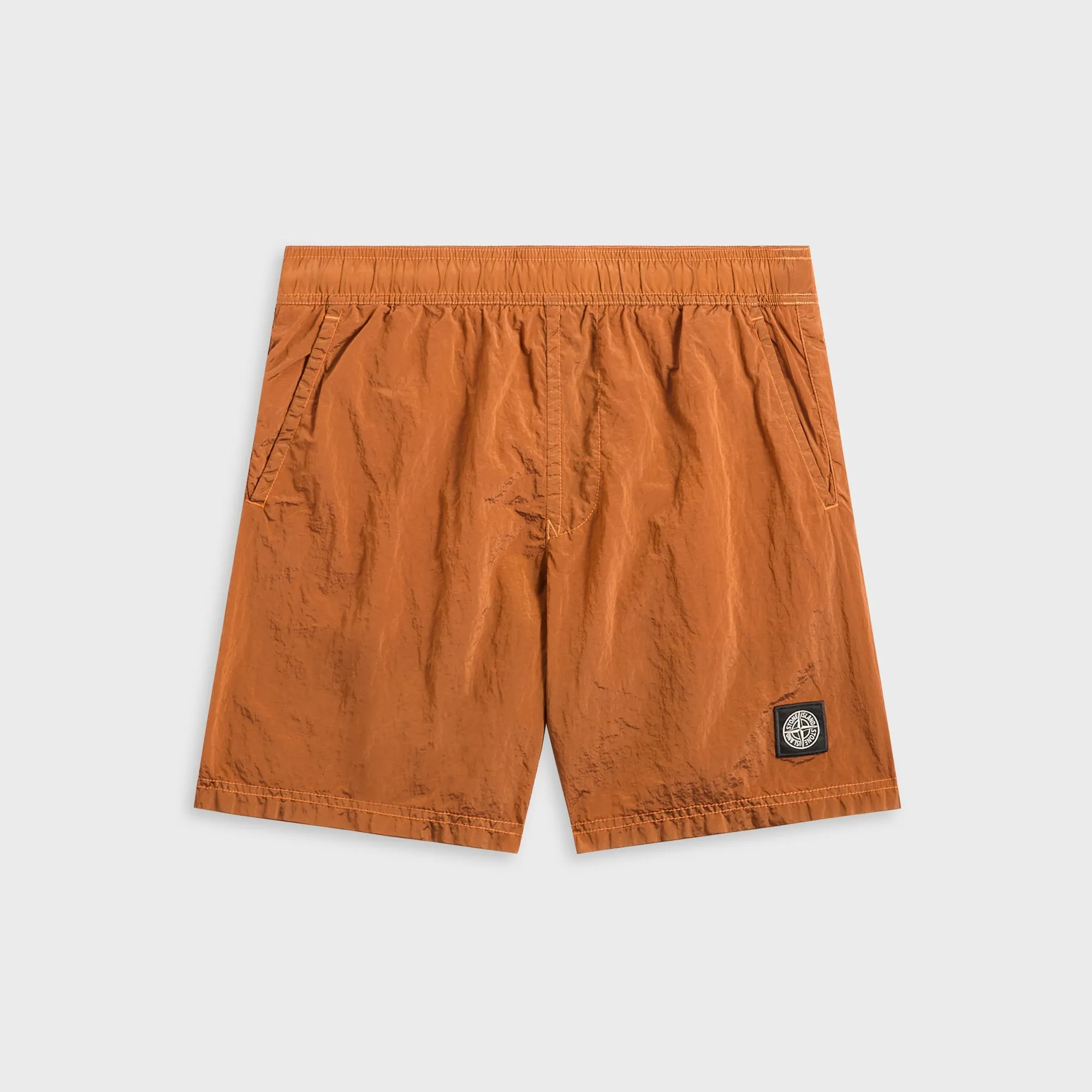 Stretch Woven Fabric skateboarding outfit Stone Island Nylon Metal Swim Short - Arancio