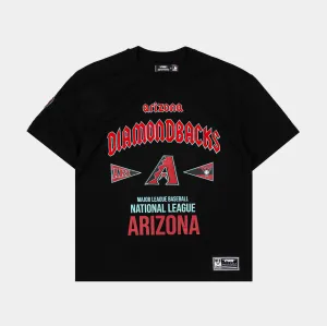 Ariziona Diamondbacks City Tour Drop Shoulder Mens Short Sleeve Shirt (Black) Comfy Wear Sustainable Textile