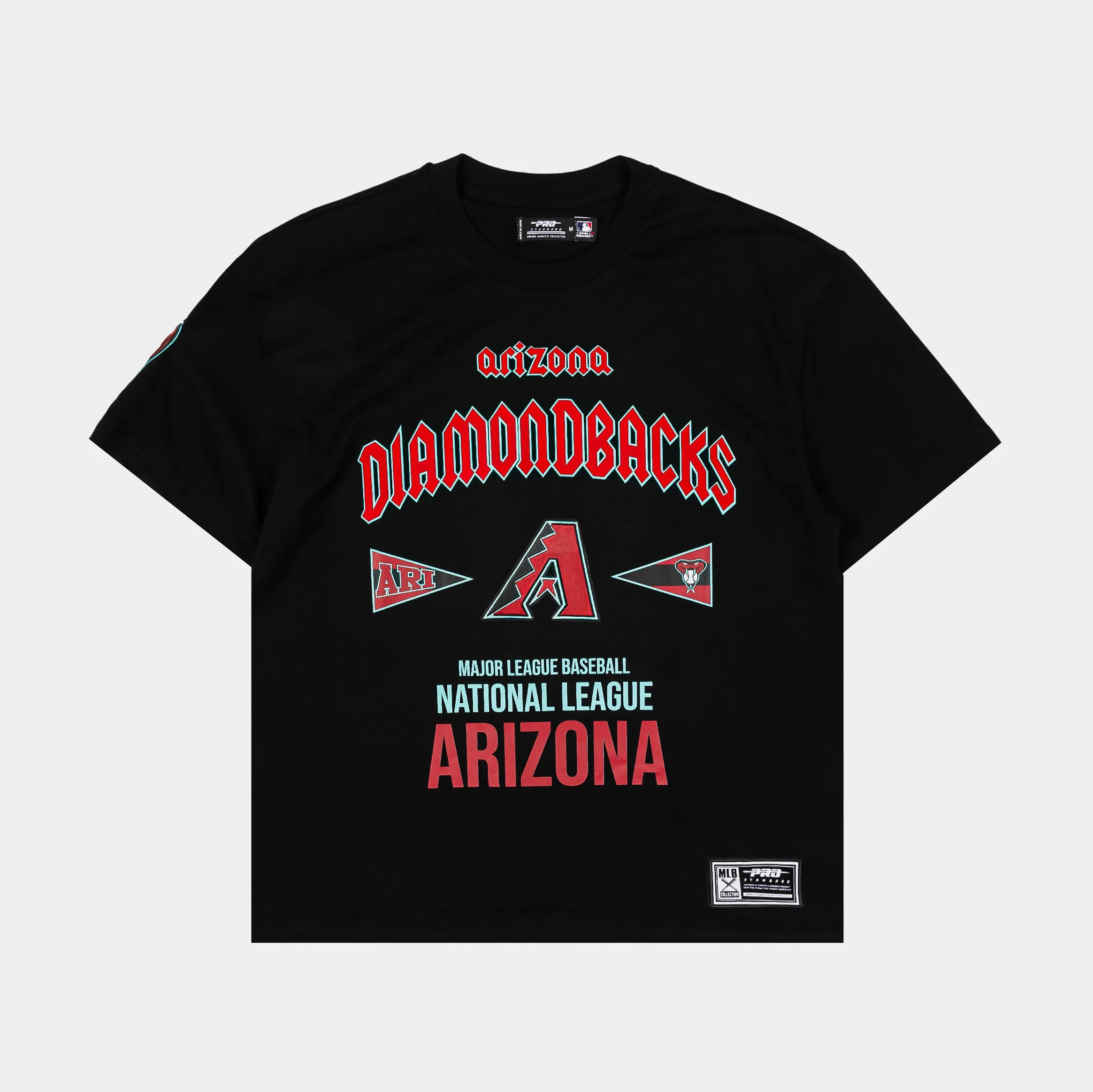 Ariziona Diamondbacks City Tour Drop Shoulder Mens Short Sleeve Shirt (Black) Comfy Wear Sustainable Textile