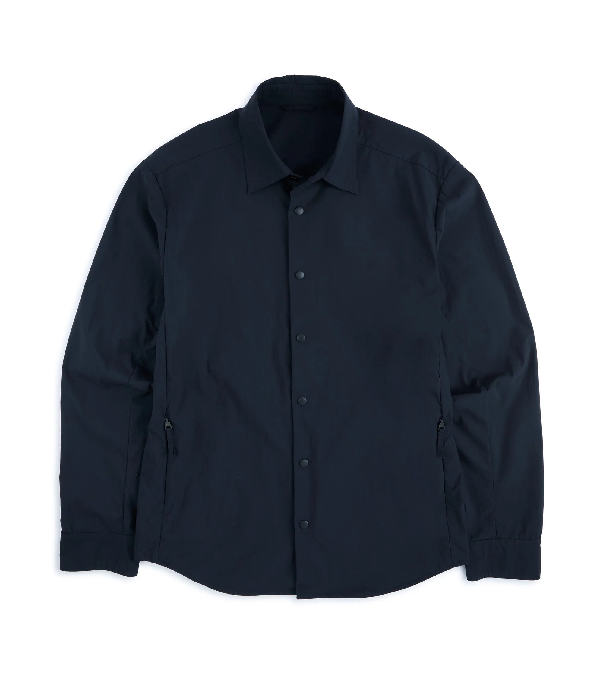 Aspesi Cotton Poplin Overshirt: Navy Casual Look Budget Friendly
