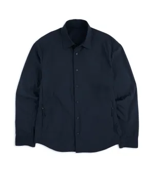 Aspesi Cotton Poplin Overshirt: Navy Casual Look Budget Friendly