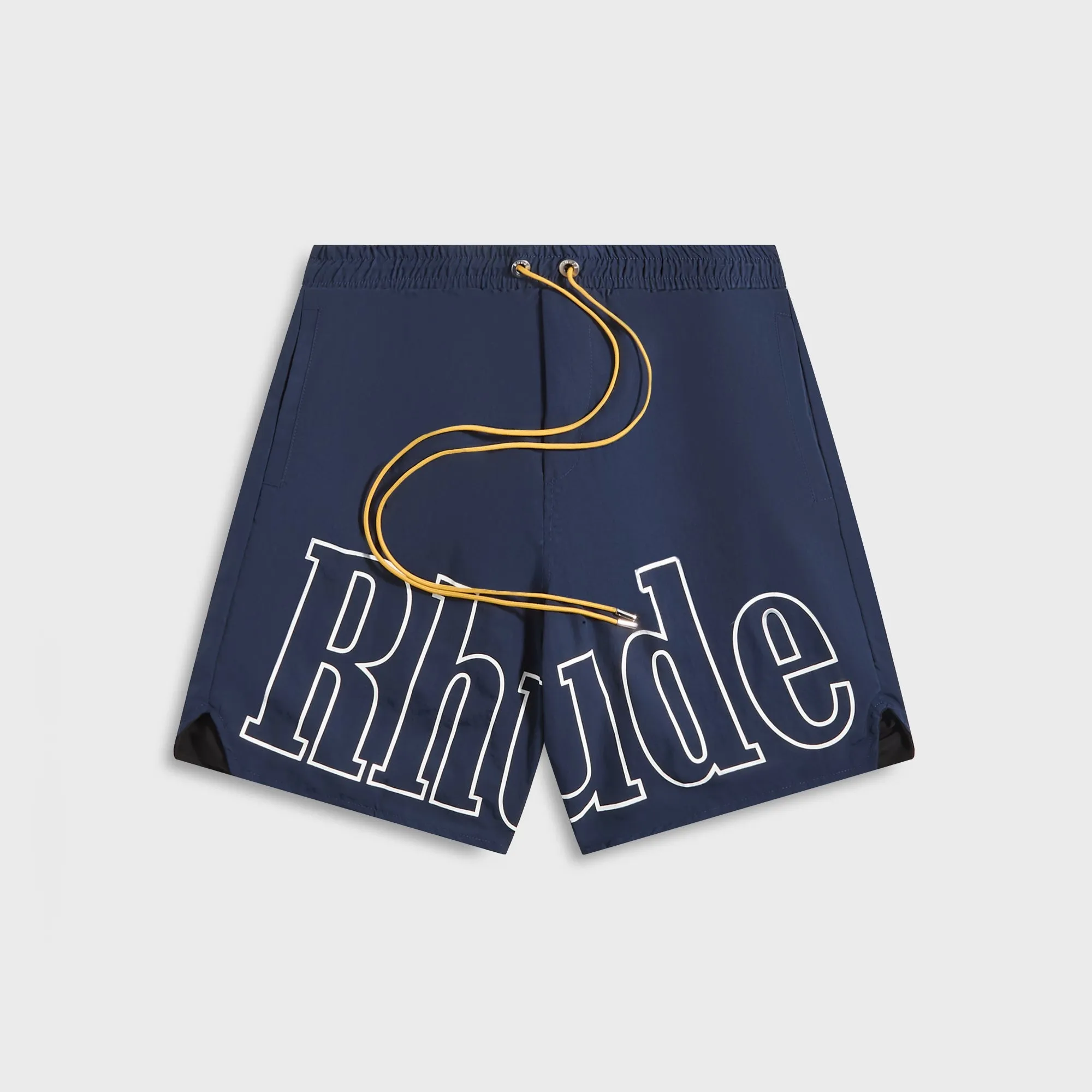 Rhude Logo Short - Navy mid-rise