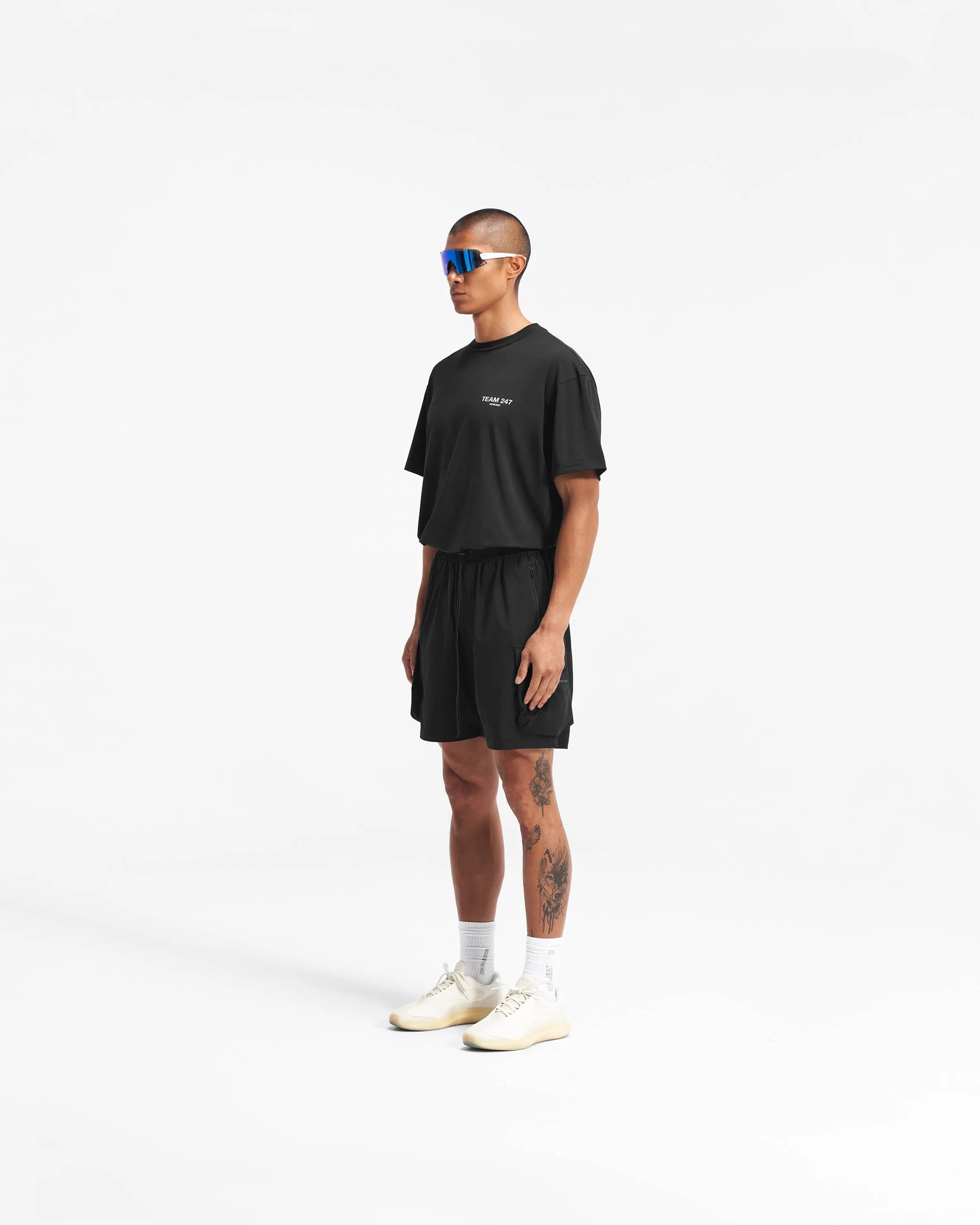 247 Shorts - Black Seamless Comfort Beach Vibes