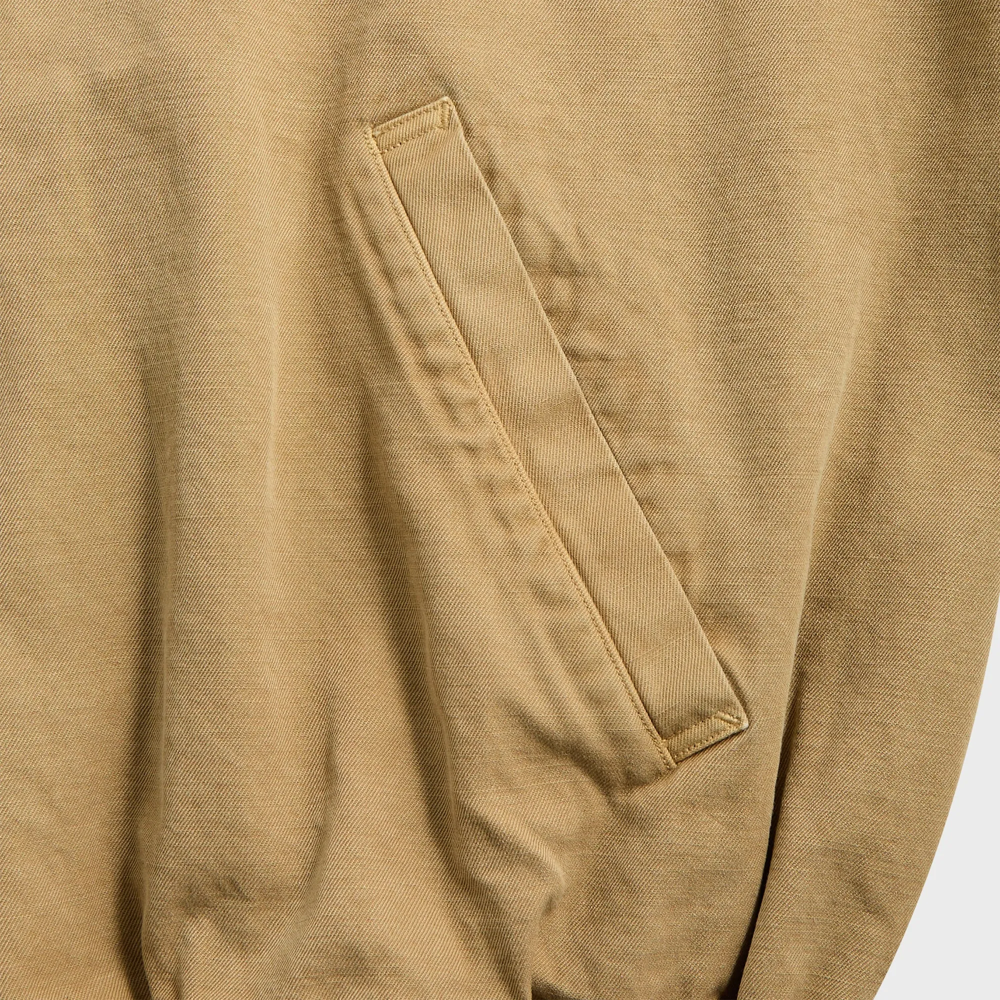 Rugged Comfort Auralee Product Dyed Finx Garbadine Swing Top - Dyed Beige