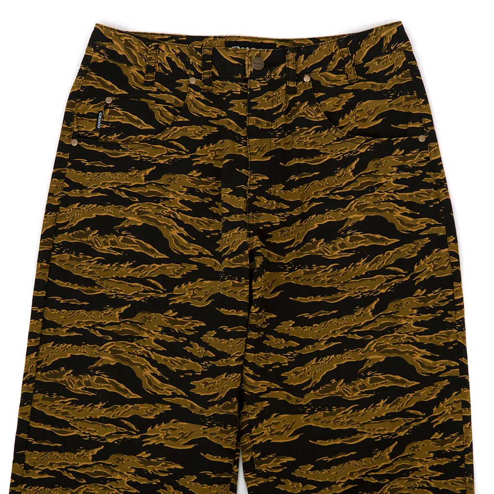 Non Slip Waistband Layer Friendly Baggy Pant (Yellow Tiger Camo)