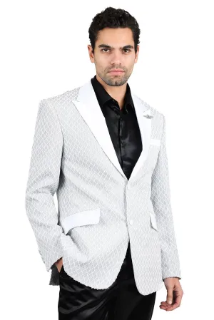 Barabas All The Men 2BL3099 Blazer White Weekend Casual