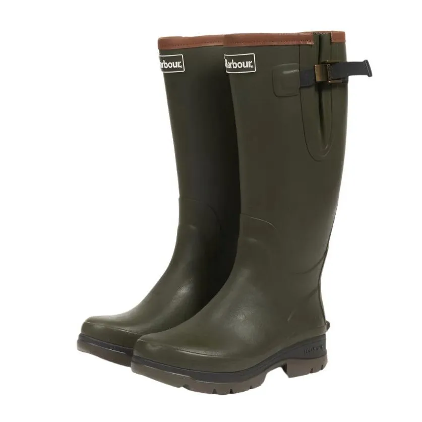 Flexible Frame Rough Terrain Barbour Mens Tall Wellington Tempest Olive