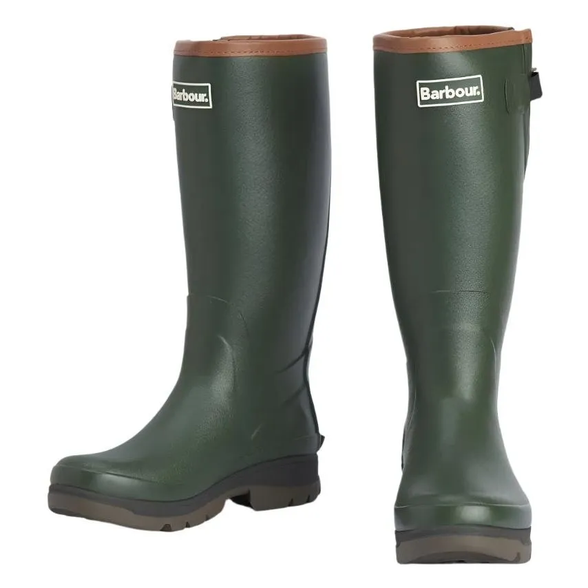 Barbour Mens Tall Wellington Tempest Olive Mid Cut Craft Collector